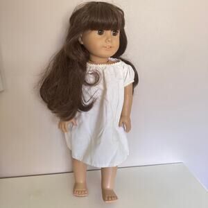 Pleasant Company American Girl Doll Samantha Parkington with White Slip Dress